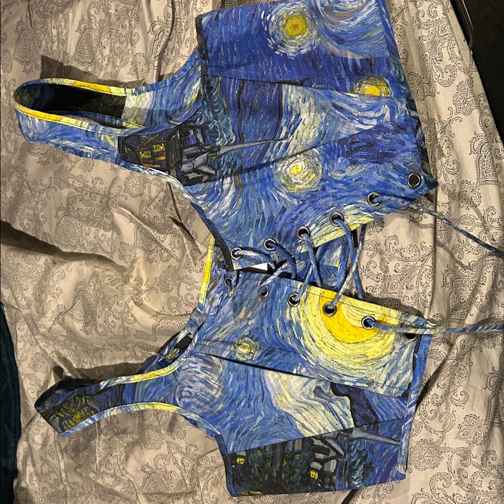 Selkie Starry Night Maxi Dress - Blue and Yellow - Picture 11 of 12